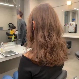 セミロング カラー 🤎カラー比率90% 🤍TAKAYAのヘアスタイル