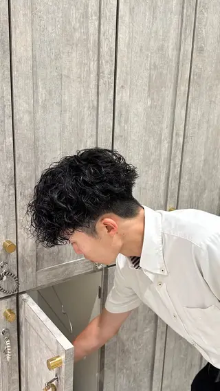 パーマ メンズ 鶴見/Bonecca /林 愛翔のヘアスタイル