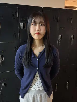 ロング カラー 安藤楓華 fuka andoのヘアスタイル