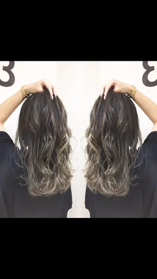 セミロング カラー ヘアアレンジ メンズ キッズ ネイル マツエク・マツパ AUBE HAIRazul吉祥寺所属・綺麗な髪質にしたい方 限定🌈清水 祥のヘアスタイル