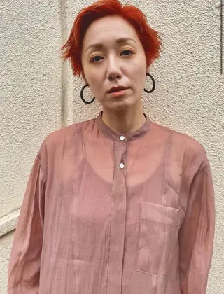 ショート カラー MIKU 倉敷／デザインカットのヘアスタイル