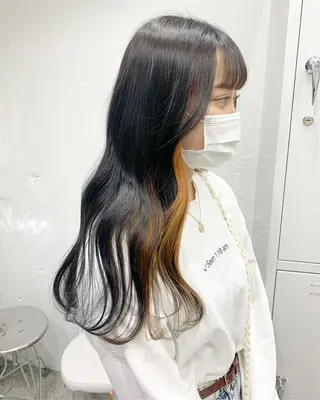 ロング カラー ヘアアレンジ SALOWIN原宿ash店所属・憧れの艶ハイトーンへ 🌙サイダサキのヘアスタイル
