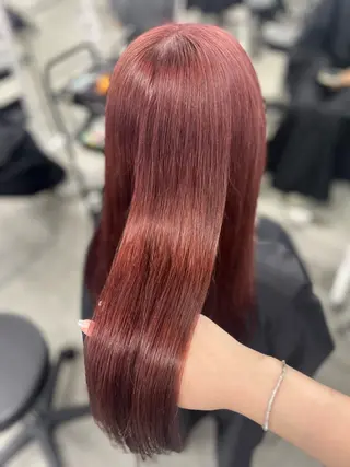 ロング カラー ヘアアレンジ 韓国メンズヘア 🪽maika🪽のヘアスタイル