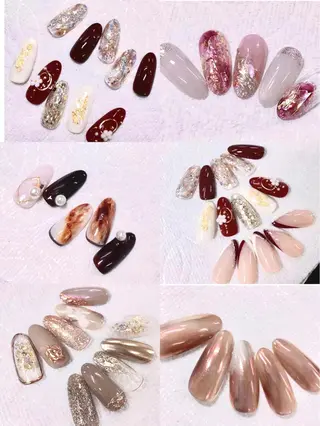 ネイル I-nailロング /ワンホン/キラキラのネイルデザイン