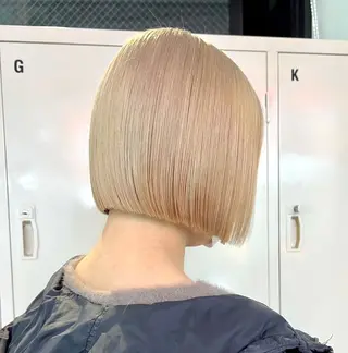 ショート まろみ暖色×ボブ ×chia🕯のヘアスタイル