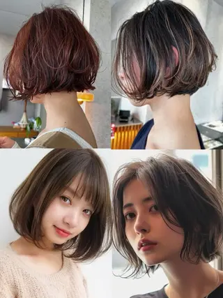 パーマ 顔まわりカット/艶髪 カラー✨けいとのヘアスタイル