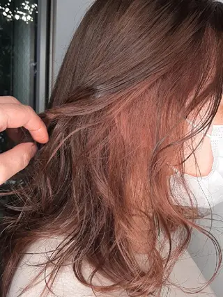 セミロング はらだ ともこ☺︎のヘアスタイル