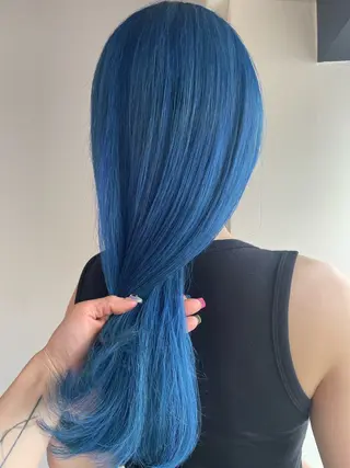 ロング カラー ヘアアレンジ 透明感カラー/推しカ ラー☁️JURAのヘアスタイル