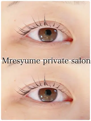 マツエク・マツパ Mresyume MAYUのマツエク・マツパデザイン