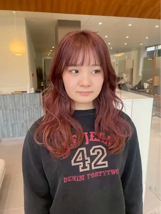 ロング カラー くすみカラー/ パーマ/ろーれんのヘアスタイル