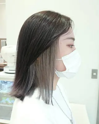 ミディアム カラー あらげ 🌈推しカラー🌈ᵕのヘアスタイル