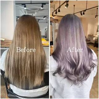 ロング カラー ムラ修正/ ハイトーン💖Riaのヘアスタイル