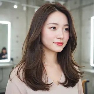 ロング 似合わせボブ✖️ 韓国レイヤー✨小関のヘアスタイル