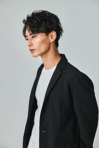 ショート パーマ メンズ 池袋センターパート No.1 裕大のヘアスタイル