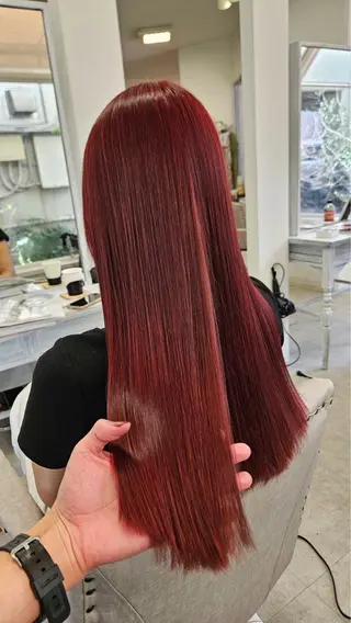 ロング カラー ティグル鹿児島所属・本多 洋介のヘアスタイル