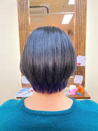 ショート カラー ヘアアレンジ メンズ 加藤 瑠美のヘアスタイル