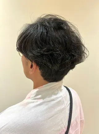 ミディアム パーマ メンズ メンズパーマ特化 外山　健太のヘアスタイル