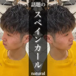 ショート パーマ メンズ メンズパーマ/ メッシュ😎タクミのヘアスタイル