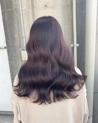 セミロング カラー 大人っぽ♡上品な暖色 ♡ブリーチなし♡のヘアスタイル
