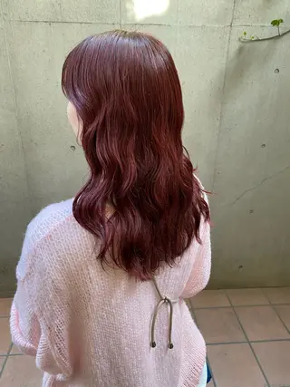 セミロング 大人可愛い♡コテ巻き パーマ🌼杉田 萌恵のヘアスタイル