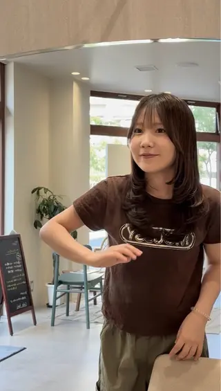 ロング 林田 紗羽のヘアスタイル