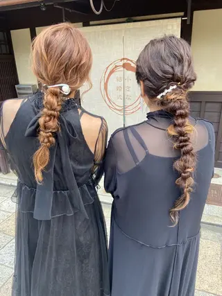 ヘアアレンジ 新宿/韓国ヘア 中明度カラー/かやのヘアスタイル