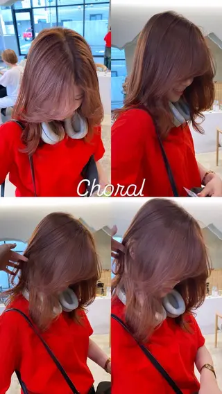 ミディアム カラー レイヤー/柔色 カラー/SAkiのヘアスタイル