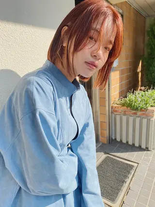 ミディアム カラー momoka /ショート/ボブのヘアスタイル