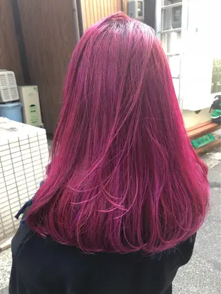 セミロング カラー クオーレ hairのヘアスタイル