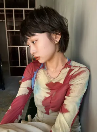 ショート カラー ショート/ボブ専門 宮脇美奈/南船場のヘアスタイル