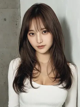 セミロング 柔らか透明感カラー ☀️koshi☀️のヘアスタイル