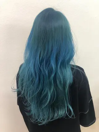 ロング カラー 韓国艶カラー🇰🇷 DISCO💙のヘアスタイル