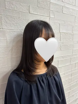 セミロング 坂田 美空のヘアスタイル