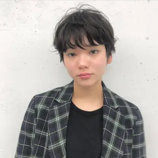 ショート パーマ ゴートゥデイシェアサロン所属・era shioriのヘアスタイル