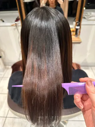 セミロング パーマ Ash西葛西 /momijiのヘアスタイル