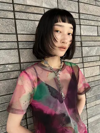 ミディアム aya/メンズヘア/ メンズカット/ボブのヘアスタイル