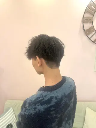 ショート パーマ メンズ U24学割🍒メンズ 0円🎀和氣七星💟のヘアスタイル