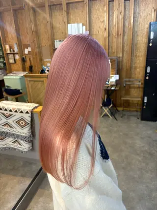 カラー まろみ暖色×ボブ ×chia🕯のヘアスタイル