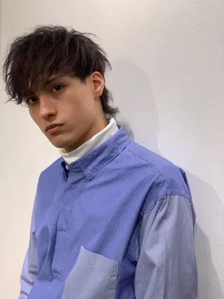 パーマ メンズ ✨ハイライトの達人 ボブ/ショート/雪下のヘアスタイル