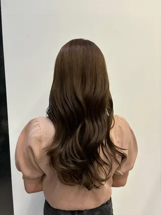 ロング カラー 水野 志保のヘアスタイル