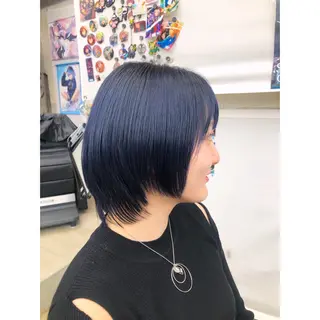 ショート カラー 推しカラー✨ オタク美容師ユウカのヘアスタイル
