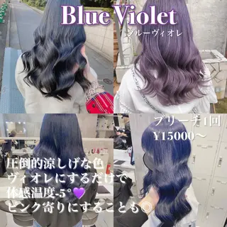 ロング カラー ヘアアレンジ 韓国ヘア特化💍 tiam💍ブリーチのヘアスタイル