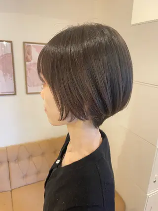 ショート ミルクティ/ピンク/ レイヤー/yuriaのヘアスタイル