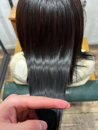 ミディアム 髪質改善/縮毛矯正/ 超高濃度水素ケアのヘアスタイル