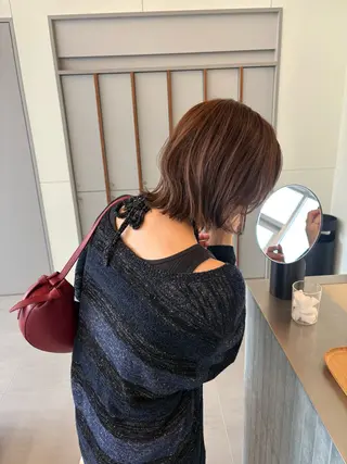 ミディアム 💡レイヤーカット/ グレージュ松本隼人のヘアスタイル