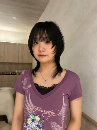 ミディアム hiyoka🐈‍⬛ /似合わせ/カラーのヘアスタイル