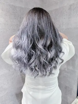 ロング カラー _WHITE 天神店 YUMEKA🐻のヘアスタイル