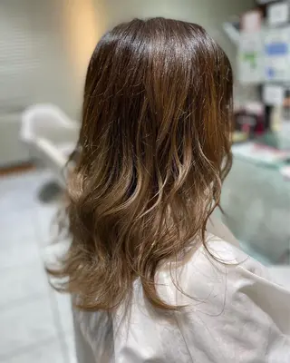 ロング カラー AGU hair vigor 三条店所属・AGU 三条店 林　雄のヘアスタイル