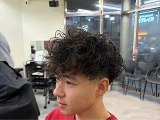 ショート カラー パーマ メンズ メンズ/パーマ/ 京都駅/井上光のヘアスタイル