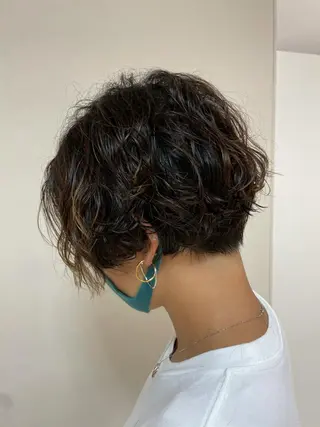 ショート パーマ ヘアアレンジ 【Sweep】おじま のぞみのヘアスタイル